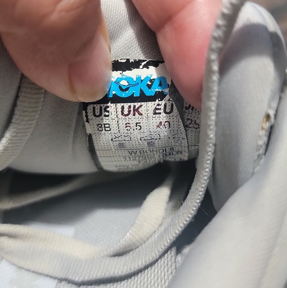 Hoka Women's Cream and Peach Athletic Shoes - Picture 6 of 6